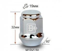 Колёсная гайка Вектор M12 1.5 