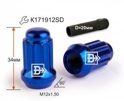 Колёсная гайка Вектор M12 1.5 