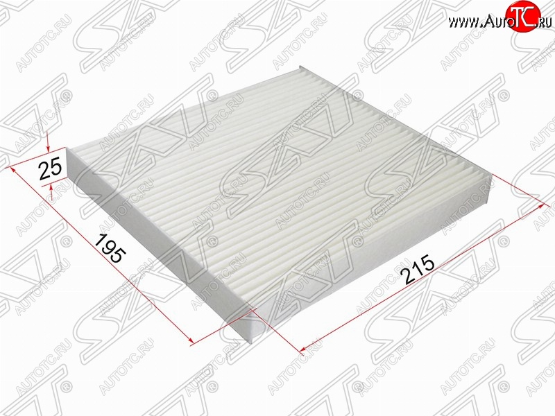 299 р. Фильтр салонный SAT (215х195х25 mm)  Dodge Caliber, Jeep Caliber, Mazda 2/Demio (DY), 6 (GG,  GG, GY,  GH), Atenza (GG), CX-7 (ER)  с доставкой в г. Краснодар