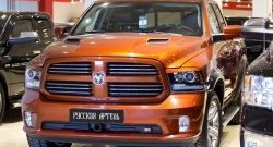 799 р. Реснички на фары RA Dodge Ram DJ, DS (2008-2012) (Неокрашенные)  с доставкой в г. Краснодар. Увеличить фотографию 3