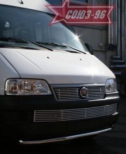 11 564 р. Защита переднего бампера одинарная Souz-96 (d60) Fiat Ducato 250 (2006-2014)  с доставкой в г. Краснодар. Увеличить фотографию 2