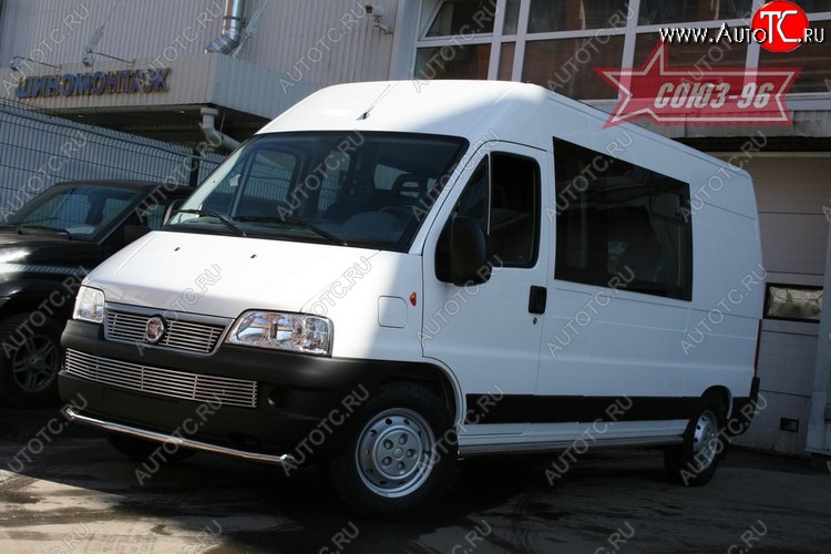 11 564 р. Защита переднего бампера одинарная Souz-96 (d60) Fiat Ducato 250 (2006-2014)  с доставкой в г. Краснодар