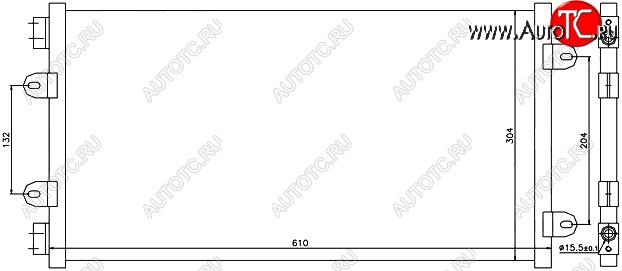 5 999 р. Радиатор кондиционера SAT (1.2) Fiat Punto 188 хэтчбэк 3 дв. дорестайлинг (1999-2003)  с доставкой в г. Краснодар