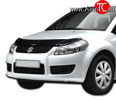 2 489 р. Дефлектор капота NovLine Suzuki SX4 YA21S,YB21S дорестайлинг, хэтчбэк (2006-2011)  с доставкой в г. Краснодар