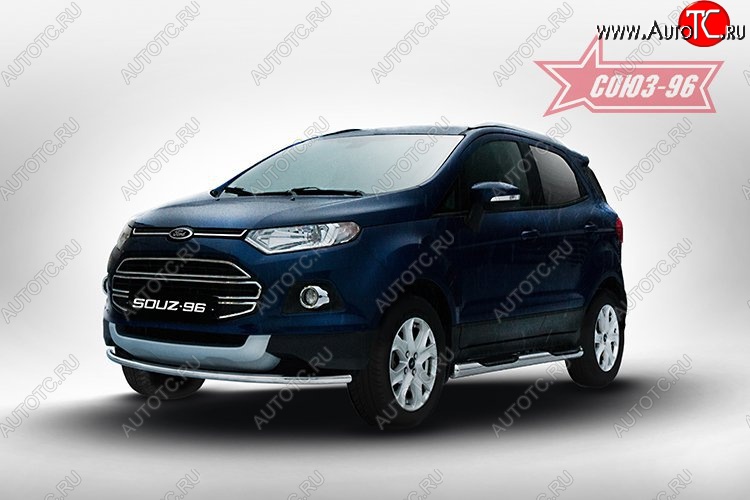 13 049 р. Защита переднего бампера (d42) Souz-96 Ford EcoSport дорестайлинг (2013-2019)  с доставкой в г. Краснодар