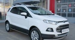 15 649 р. Защита переднего бампера (Ø75х42 мм, нержавейка) Russtal Ford EcoSport дорестайлинг (2013-2019)  с доставкой в г. Краснодар. Увеличить фотографию 4