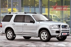 Защита переднего бампера Souz-96 (d76) Ford Explorer UN152 5 дв. (2001-2005)