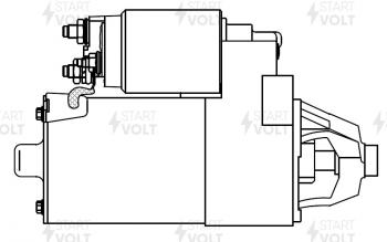 11 449 р. Стартер (V-1.8L/2.0L, 1,4кВт) STARTVOLT Ford Mondeo Mk1,BNP универсал (1992-1996)  с доставкой в г. Краснодар. Увеличить фотографию 6