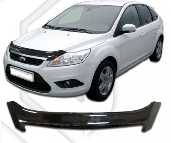 Дефлектор капота CA-Plastiс Ford (Форд) Focus (Фокус)  2 (2007-2011) 2 хэтчбэк 3 дв. рестайлинг, хэтчбэк 5 дв. рестайлинг