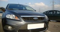 1 399 р. Сетка на бампер Russtal (черная) Ford Focus 2 седан рестайлинг (2007-2011)  с доставкой в г. Краснодар. Увеличить фотографию 5