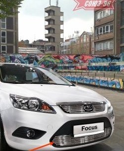 Декоративный элемент воздухозаборника Souz-96 (d10) Ford Focus 2 седан рестайлинг (2007-2011)