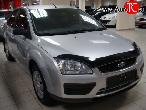 3 169 р. Дефлектор капота NovLine Ford Focus 2  седан дорестайлинг (2004-2008)  с доставкой в г. Краснодар