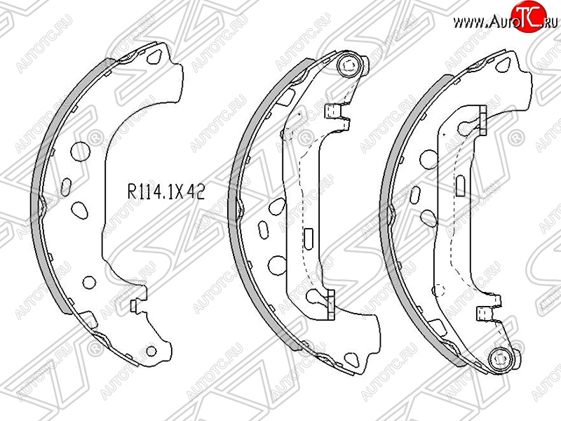 1 999 р. Колодки тормозные SAT (задние)  Ford Focus  2 (2004-2008), Mazda 3/Axela  BK (2003-2009)  с доставкой в г. Краснодар