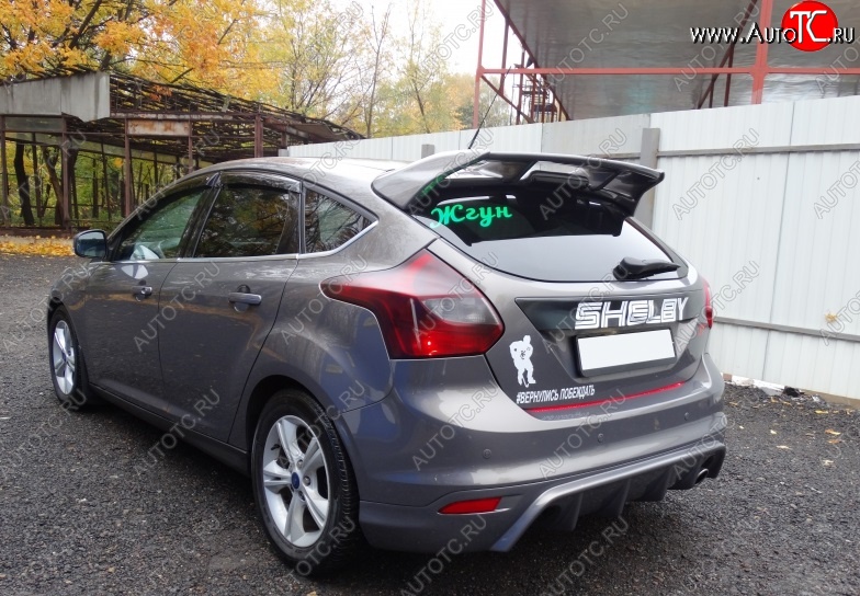 6 399 р. Спойлер RS Ford Focus 3 хэтчбэк дорестайлинг (2010-2015) (Неокрашенный)  с доставкой в г. Краснодар