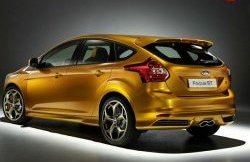 4 399 р. Спойлер ST Ford Focus 3 хэтчбэк дорестайлинг (2010-2015) (Неокрашенный)  с доставкой в г. Краснодар. Увеличить фотографию 2