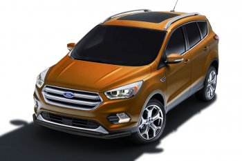 11 749 р. Защита заднего бампера Slitkoff (двойная, d57/42)  Ford Kuga  2 (2016-2019) рестайлинг (Нержавейка, Полированная)  с доставкой в г. Краснодар. Увеличить фотографию 2