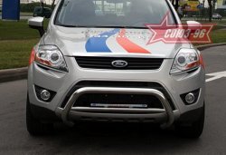 12 149 р. Защита переднего бампера Souz-96 (d60) Ford Kuga 1 (2008-2013)  с доставкой в г. Краснодар. Увеличить фотографию 1