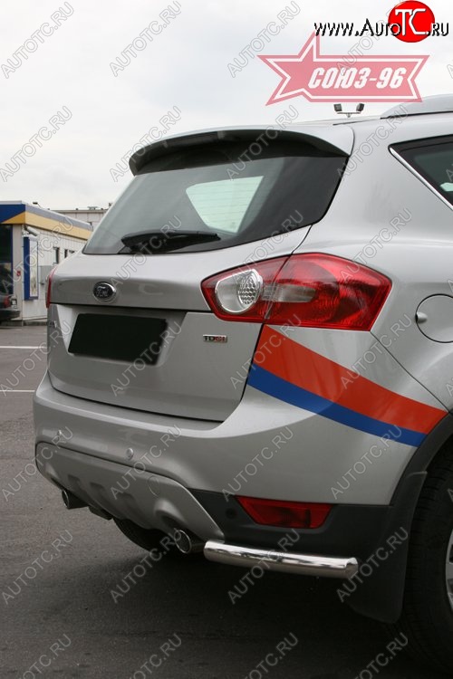 7 649 р. ЗЗащита заднего бампера Souz-96 (d60 mm) Ford Kuga 1 (2008-2013)  с доставкой в г. Краснодар