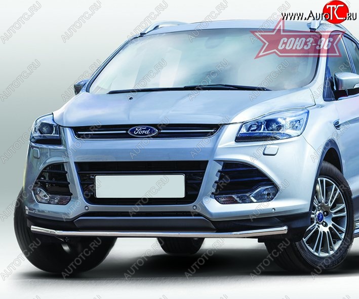 14 264 р. Защита переднего бампера одинарная Souz-96 Premium High (d42) Ford Kuga 2 дорестайлинг (2013-2016)  с доставкой в г. Краснодар