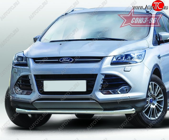 2 384 р. Защита переднего бампера одинарная Souz-96 Premium High (d60) Ford Kuga 2 дорестайлинг (2013-2016)  с доставкой в г. Краснодар