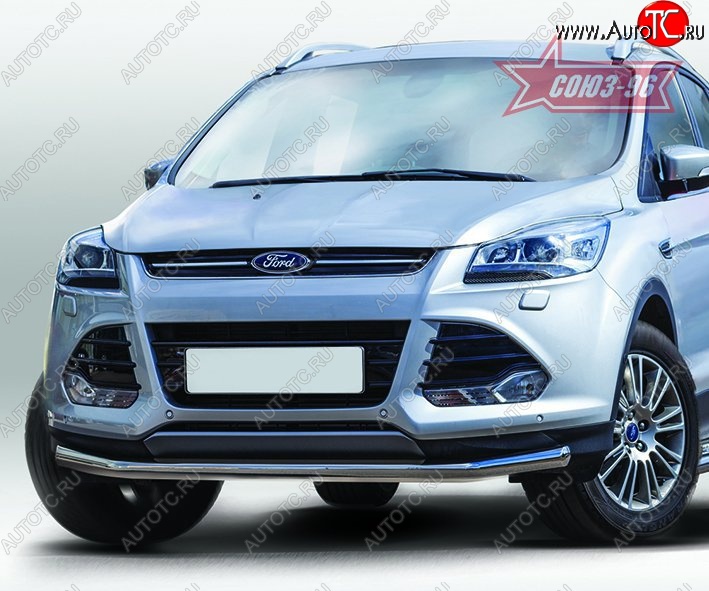 14 669 р. Защита переднего бампера одинарная Souz-96 Premium Low (d60) Ford Kuga 2 дорестайлинг (2013-2016)  с доставкой в г. Краснодар