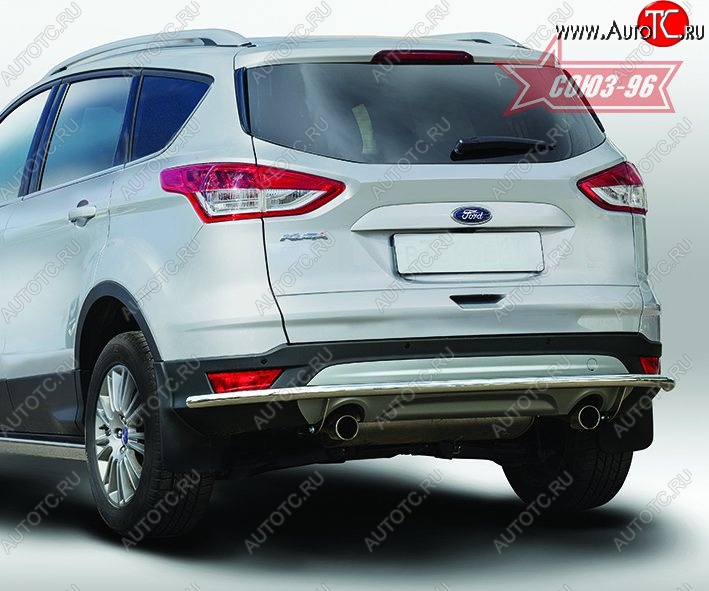 14 264 р. Защита заднего бампера Souz-96 (d42) Long Ford Kuga 2 дорестайлинг (2013-2016)  с доставкой в г. Краснодар