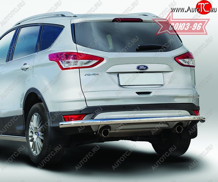 15 029 р. Защита заднего бампера Souz-96 Long (d60) Ford Kuga 2 дорестайлинг (2013-2016)  с доставкой в г. Краснодар