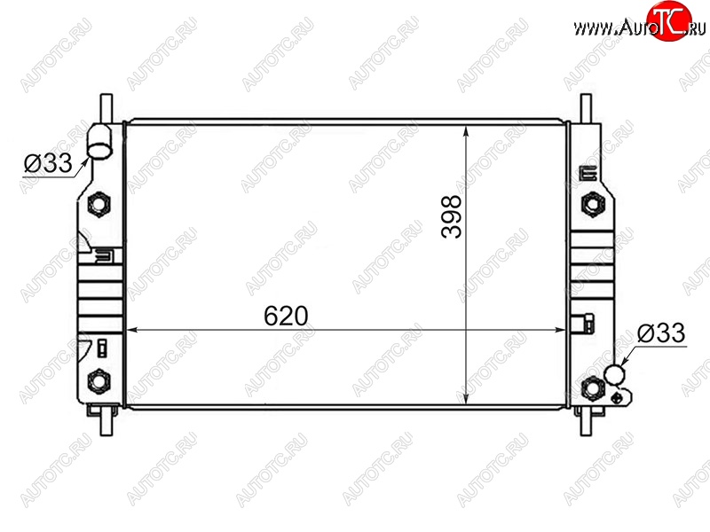 11 449 р. Радиатор двигателя SAT (пластинчатый, АКПП, 1.6 / 1.8 / 2.0) Ford Mondeo Mk1,BNP универсал (1992-1996)  с доставкой в г. Краснодар