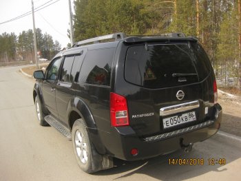 2 379 р. Передние брызговики NovLine 2 шт. Nissan Pathfinder R51 рестайлинг (2009-2014)  с доставкой в г. Краснодар. Увеличить фотографию 2