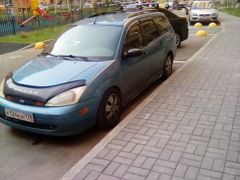 2 819 р. Пластиковые пороги Sport V2 Ford Focus 1 седан дорестайлинг (1998-2002)  с доставкой в г. Краснодар. Увеличить фотографию 3