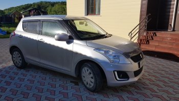 1 999 р. Дефлектора окон CA-Plastiс  Suzuki Swift  ZC72S (2010-2016) дорестайлинг, хэтчбэк 5 дв., рестайлинг, хэтчбэк 5 дв. (Classic полупрозрачный)  с доставкой в г. Краснодар. Увеличить фотографию 2