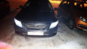 699 р. Комплект ресничек на фары Sport  Toyota Corolla  E150 (2006-2010) седан дорестайлинг (Неокрашенные)  с доставкой в г. Краснодар. Увеличить фотографию 12