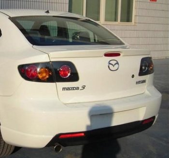 2 799 р. Лип спойлер Drive  Mazda 3/Axela  BK (2003-2009) дорестайлинг седан, рестайлинг седан (Неокрашенный)  с доставкой в г. Краснодар. Увеличить фотографию 3