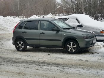 979 р. Арки крыльев Автостайл™ (декоративные, под установку с порогами, имеющие заходы на заднюю арку) Лада Калина 1118 седан (2004-2013) (Поверхность шагрень)  с доставкой в г. Краснодар. Увеличить фотографию 6