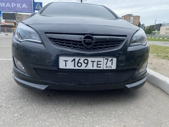 1 469 р. Сетка на бампер Russtal (черная)  Opel Astra  J (2009-2012) хэтчбек 5 дв. дорестайлинг  с доставкой в г. Краснодар. Увеличить фотографию 4