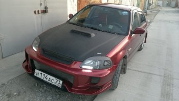 7 299 р. Передний бампер VeilSide Honda Civic EJ,EK,EM седан дорестайлинг (1995-1998) (кузов: седан)  с доставкой в г. Краснодар. Увеличить фотографию 4