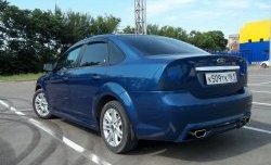 4 199 р. Пороги накладки FT  Ford Focus  2 (2004-2011)  седан дорестайлинг, универсал дорестайлинг, хэтчбэк 5 дв. дорестайлинг, седан рестайлинг, универсал рестайлинг, хэтчбэк 5 дв. рестайлинг (Неокрашенные)  с доставкой в г. Краснодар. Увеличить фотографию 3