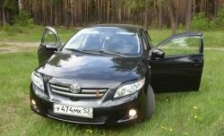 699 р. Комплект ресничек на фары Sport  Toyota Corolla  E150 (2006-2010) седан дорестайлинг (Неокрашенные)  с доставкой в г. Краснодар. Увеличить фотографию 2