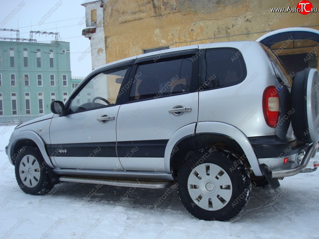 1 799 р. Арки крыльев Кураж 2  Chevrolet Niva  2123 (2002-2008), Лада 2123 (Нива Шевроле) (2002-2008) (Неокрашенные)  с доставкой в г. Краснодар