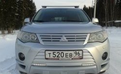 2 849 р. Накладка переднего бампера Sport Mitsubishi Outlander XL (CW)  дорестайлинг (2005-2009) (Неокрашенная)  с доставкой в г. Краснодар. Увеличить фотографию 9