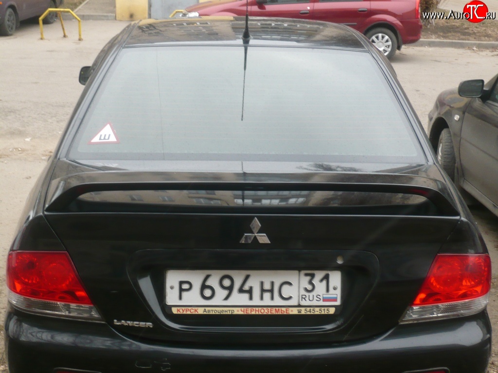 3 999 р. Средний спойлер 2.0 стандарт Mitsubishi Lancer 9 1-ый рестайлинг седан (2003-2005) (Без места под стоп-сигнал, Неокрашенный)  с доставкой в г. Краснодар