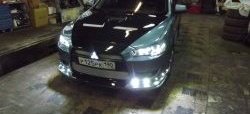 31 799 р. Пластиковый капот Evo  Mitsubishi Lancer  10 (2007-2017) седан дорестайлинг, хэтчбэк дорестайлинг, седан рестайлинг, хэтчбек 5 дв рестайлинг (Неокрашенный)  с доставкой в г. Краснодар. Увеличить фотографию 7