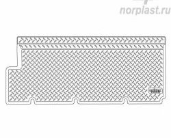 1 679 р. Коврик салонный Norplast (задний)  ГАЗ ГАЗель  2705 (1995-2010) дорестайлинг цельнометаллический фургон, 1-ый рестайлинг цельнометаллический фургон (Черный)  с доставкой в г. Краснодар. Увеличить фотографию 2