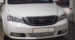 849 р. Реснички на фары Кураж Geely Emgrand EC7 седан дорестайлинг (2009-2016) (Неокрашенные)  с доставкой в г. Краснодар. Увеличить фотографию 3