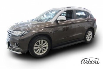 Порожки для ног Arbori Optima Black Haval H2 (2014-2021)