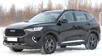 11 849 р. Рейлинги крыши АПС  Haval F7 (2018-2024)  дорестайлинг, рестайлинг (Серебристые, без поперечин)  с доставкой в г. Краснодар. Увеличить фотографию 4