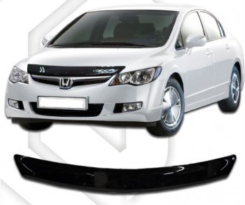 Дефлектор капота CA-Plastiс Honda (Хонда) Civic (Цивик)  FD (2005-2011) FD седан дорестайлинг, седан рестайлинг