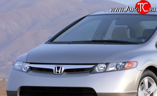 10 799 р. Пластиковый капот Standart Honda Civic FD седан дорестайлинг (2005-2008)  с доставкой в г. Краснодар