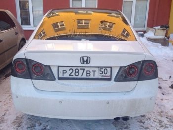 3 399 р. Лип спойлер АВТОКРАТ  Honda Civic  FD (2005-2011) седан дорестайлинг, седан рестайлинг (Неокрашенный)  с доставкой в г. Краснодар. Увеличить фотографию 2