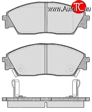 3 099 р. Передние тормозные колодки Tokico RN266M Honda Civic FD седан дорестайлинг (2005-2008)  с доставкой в г. Краснодар